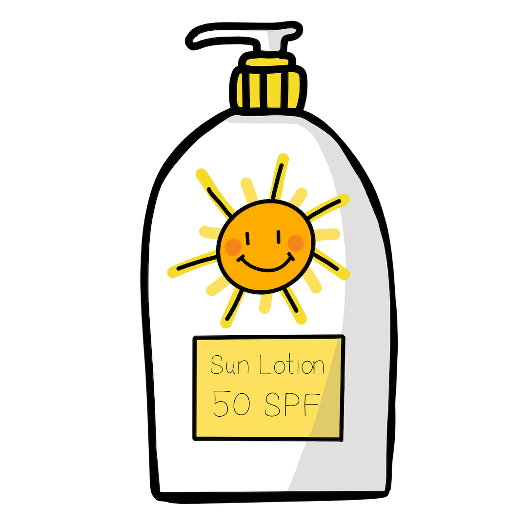 50 SPF sun lotion.